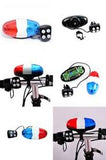 New 4 Bell Bicycle Horn  w/ 6 LED Lights