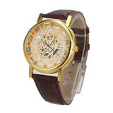 Luxury Stainless Steel Leather Wrist Watch
