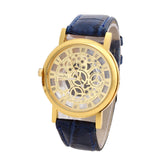 Luxury Stainless Steel Leather Wrist Watch