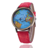 Unisex World Map Watch
