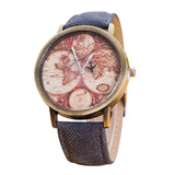 Fashion Women's World Map Watch