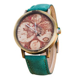 Fashion Women's World Map Watch
