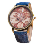 Fashion Women's World Map Watch