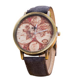 Fashion Women's World Map Watch