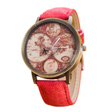 Fashion Women's World Map Watch